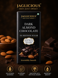 Dark Almond Chocolate — Sweetened with Murshidabad Khejur Gur | No Refined Sugar | 30g