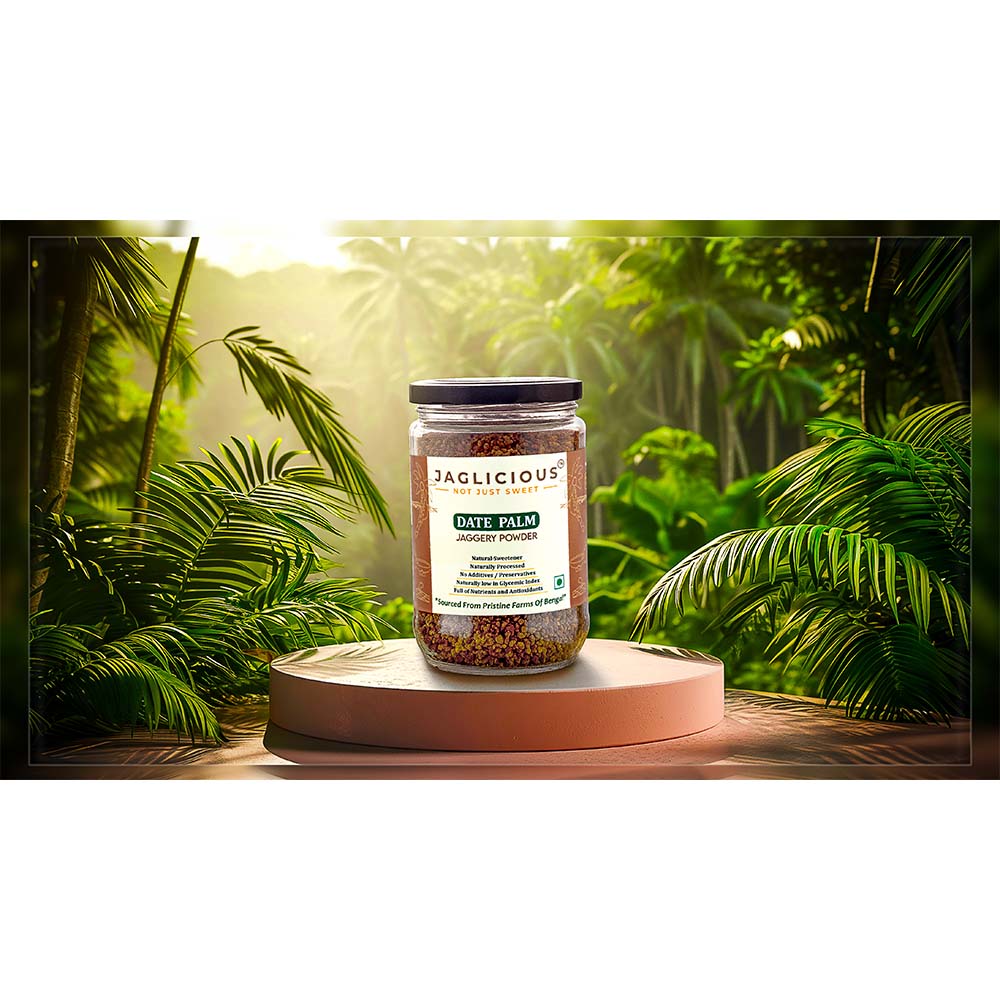 Date Palm Jaggery Powder 350gm X 2 Jar